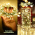 6feet 120 Dailyart LED Starry Lights, Battery Operated Waterproof Dark Green Copper Wire Fairy Light String Light