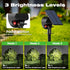 1 Pack 3 nipify Solar Spot Lights Outdoor Waterproof with Modes, Solar Spotlight Light for Outside Yard Landscape