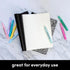 PAPERAGE Soft Cover Blank Journal Notebook, 2 Pack, Black, 100 Pages, 7.5 inches x 9.5 inches for Sketching