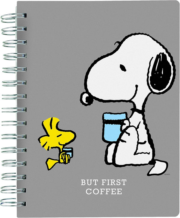 Graphique Vegan Leather Spiral Journal, "Focus On The Good" Quote, Peanuts Focus, Perfect for Taking Notes, Lists and