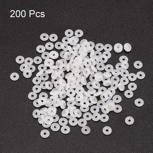 uxcell Silicone O-Rings, 3mm OD 1mm ID 1mm Width VMQ Seal Gasket for Compressor Valves Pipe Repair, White, Pack of 200 by sourcing map