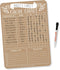 Hadley Designs Magnetic Chore Chart for Kids & Families – Reusable Dry Erase Responsibility Board, 12x17