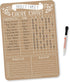 Hadley Designs Magnetic Chore Chart for Kids & Families – Reusable Dry Erase Responsibility Board, 12x17