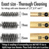 6pcs Copper Tube Pipe Cleaner, 1/2” 3/4” 1” Pipe Cleaning Brush Set, Stainless Steel Wire Bore Brushes for Power Drill