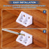 1.3"x0.8"x0.8" 10 PATIKIL Plastic Corner Braces, Pcs L-Shape Shelf Support Corner Brace Nylon Right Angle Brackets