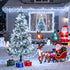 8 500LED 163ft JMEXSUSS Christmas Lights, Modes Waterproof Christmas Light Outdoor Plug in, Clear Wire String Lights