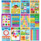 Educational Posters for Preschoolers, 12PCS Alphabet Letters, Numbers, Shapes, Colors, 11 x 16 Inch