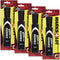 Marks A Lot Jumbo Black Washable Marker, Chisel Tip, 4 Packs Total (1 Marker per Pack)