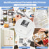 NHOWIN 4 Sticker Printer, Portable Thermal Bluetooth Inkless Label Maker with Roll Paper, Mini Sticker Maker Machine