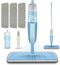 MEXERRIS Spray Mops Wet Mops for Floor Cleaning, Microfiber Dust Mop with Sprayer, 3X Washable Pads