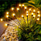 Solar Garden Lights - 20 LED Firefly Outdoor Lights, Waterproof for Christmas Yard Patio Pathway Decoration (2 Pack)