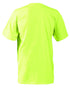 OccuNomix LUX-300-04XL High Visibility Short Sleeve T-Shirt with Pocket, 100% Pre-Shrunk Cotton, Non-ANSI, X-Large, Lime