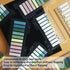 Translucent Sticky Note Tabs 1600pcs, Morandi Page Markers for Annotating Books, Repositionable Book Flags Tabs Strip