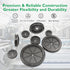25PCS 3/4 inch Rubber Grommets for Wiring, 5/8" ID Automotive Firewall Cable Hole Protection, Double-Sided Plugs