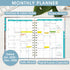 Ymumuda 2025 Planner - JAN.2025 - DEC. 2025, 12-Month Academic Planner, 8.4" X 6", Spiral Bound, Blue Marble