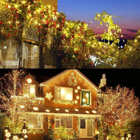 105FT 300 8 realization Christmas Lights Outdoor, LED String Lights Indoor with Modes, End-to-End Plug, UL Certified