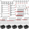 114 Pcs Pegboard Hooks Assortment with Metal Hooks, Bins, and Peg Locks for Organizing Storage System Tools