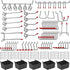 114 Pcs Pegboard Hooks Assortment with Metal Hooks, Bins, and Peg Locks for Organizing Storage System Tools