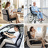 Tailbone Thick Booster Car Seat with Back, Seat Cushion for Pain Relief, Portable Breathable Mesh Fabric, for Office