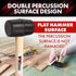 YY-2-005 Rubber Mallet Hammer with Wood Handle – 8-oz, Black