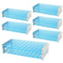 6 Pack Plastic Test Tube Rack, 50 Holes Holder for 13/16mm Tubes, Detachable Stand for Scientific Experiments