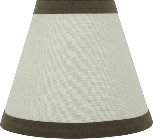 Aspen Creative 32043-2A, 3" 6" 5" Set 2 Hardback Empire Clip-On Chandelier Lamp Shade, Off-White, Top x Bottom x Slant