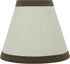Aspen Creative 32043-2A, 3" 6" 5" Set 2 Hardback Empire Clip-On Chandelier Lamp Shade, Off-White, Top x Bottom x Slant