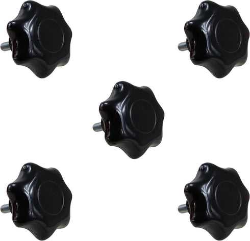 POWERTEC 71073 5/16-18 7-Star Stud (5-Pack), Black