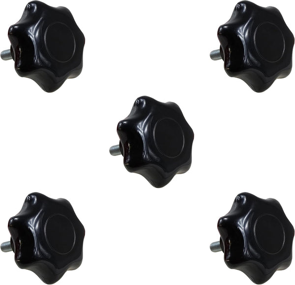 POWERTEC 71073 5/16-18 7-Star Stud (5-Pack), Black