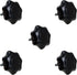 POWERTEC 71073 5/16-18 7-Star Stud (5-Pack), Black