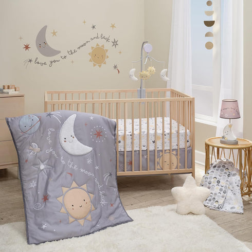 Celestial Moon & Stars Wall Decals for Kids' Rooms