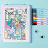 Mr. Pen Dry Erase Board, 12.5" x 9.5" with 8 Markers and 2 Magnets, Small Magnetic White Board