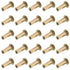 25Pcs Steel Multi Grip Rivet Nuts - Pre Bulbed Shank Zinc-Plated Flat Head Threaded Insert Nut Construction Fasteners
