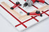 T Track Hold Down Clamps, Double Cut Profile Universal T-Track Clamps, 6-3/8"L x 1-1/4"W, Red Color