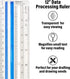 Westcott Data Processing Magnifying Ruler, 12-Inches, Clear (14125)