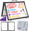 Small Dry Erase White Board, Magnetic Desktop Whiteboard 16x12 inch, Portable for Kids, Tabletop Mini Easel with Cover