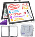 Small Dry Erase White Board, Magnetic Desktop Whiteboard 16x12 inch, Portable for Kids, Tabletop Mini Easel with Cover