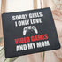 I Love Video Games and Mom Mouse Pad, 9.5 x 7.8 Inch Gaming Mat, Funny Gifts Idea for Boys Teens - Valentines Day