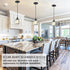 WKWKTOTO 1-Piece Pendant Lights Kitchen Island, Elegant Modern Island Lights for Kitchen with Crystal Glass Luxury
