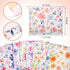 Janmini 30 Pcs Decorative Hanging Folders, Seamless Floral Design, Letter Size, Office Supplies Organizers