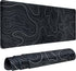 Gaming Mouse Pad Large 31.5 x 11.8in, Topographic Keyboard Mousepad with Non-Slip Base and Stitched Edge
