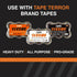 Professional Grade Packaging Tape and Dispenser, includes 2 Rolls, Razor-Sharp Cutting Edge for Storage Boxes