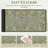 iCasso Desk Mat for Keyboard and Mouse,Large Keyboard Mat Non-Slip,Cute Desk Pad with Stitched Edges,Floral Mousepad