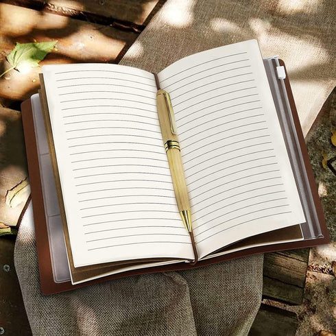 PRSTENLY To My Niece Leather Journal, 140 Page Refillable Travel Diary, Birthday Gift from Aunt Uncle
