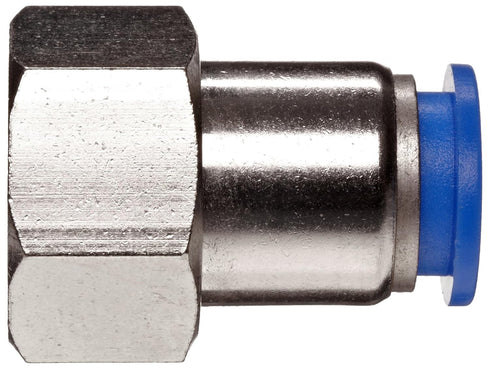 Brennan PCNY2405-08-08 Push-to-Connect Tube Fitting, PBT, Adapter, 1/2" Tube OD x 1/2" NPT Female