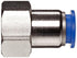 Brennan PCNY2405-08-08 Push-to-Connect Tube Fitting, PBT, Adapter, 1/2" Tube OD x 1/2" NPT Female