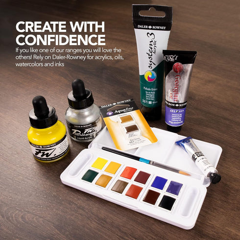 Daler Rowney System3 Acrylic Paint Tube, Warm Grey, 150ml - Artist Supplies for All Skill Sets