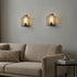 Set 2 7''H 6-Hour Bulb JHY DESIGN of Battery Operated Wall Sconce Metal Wall Mount Lamp with Timer and Fairy Lights