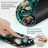 QOMOLAMA Set, 3-in-1 Set, Mouse Pad with Wrist Rest Wrist Support Mouse Pad Floral Gaming Mousepad with Anti-Skid