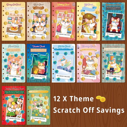 Money Saving Challenge Book, Binder with 24 Various Low Income Savings Challenges, Easy Way to Save Cash